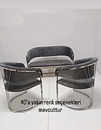 Alaçatı Çay Seti Koltuk Takımı – 3 Parça (2 Tekli + 1 Çiftli) | Kafe & Restoranlara Özel Toptan Fiyat