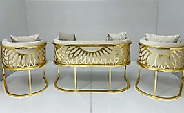 Saray Çay Bahçe Balkon Seti Koltuk Takımı – 3 Parça (2 Tekli + 1 Çiftli) | Kafe & Restoranlara Özel Toptan Fiyat