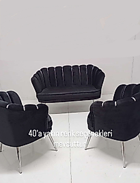 İstiridye Çay Seti Koltuk Takımı – 3 Parça (2 Tekli + 1 Çiftli) | Kafe & Restoranlara Özel Toptan Fiyat