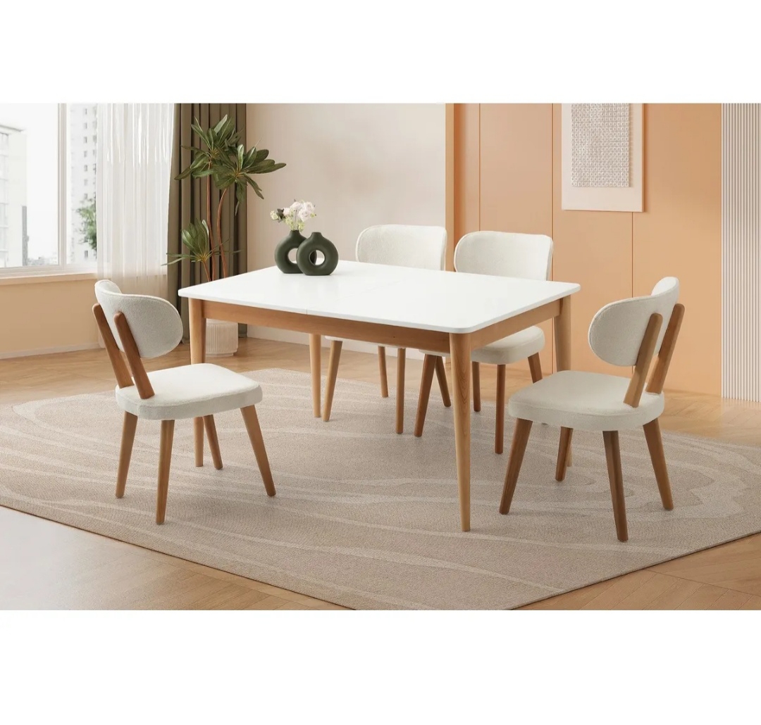 Ahsap sandalye yemek masası takımı