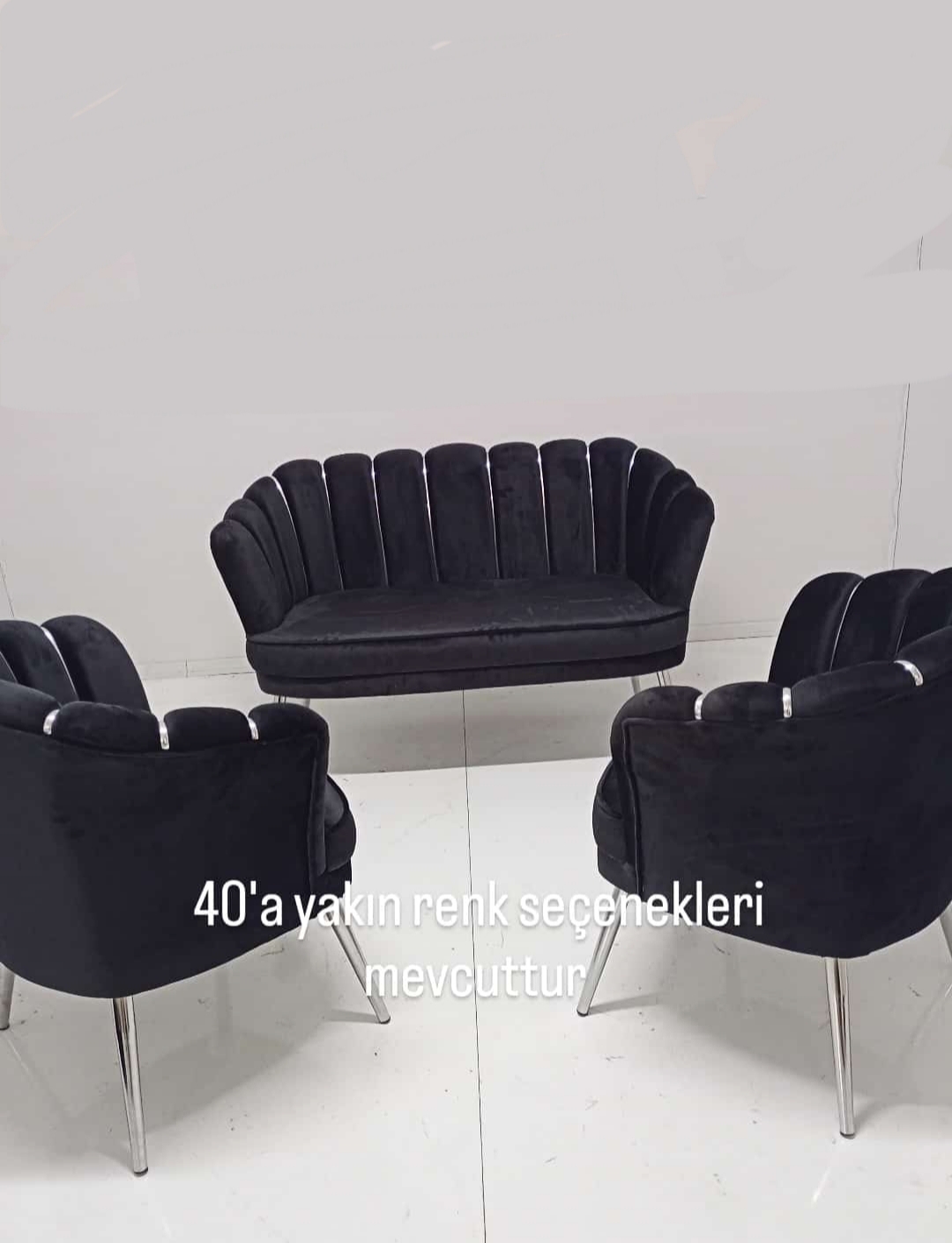 İstiridye Çay Seti Koltuk Takımı – 3 Parça (2 Tekli + 1 Çiftli) | Kafe & Restoranlara Özel Toptan Fiyat